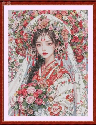Beauty 14CT 16CT Printed On Canvas Cross Stitch DIY Set Chinese Pattern Kit Home Needlework Embroidery 137 Colors